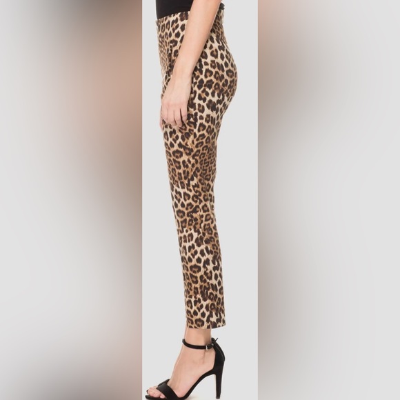 Joseph Ribkoff Pull On Stretch Pant, Style 193552, Leopard Print, sz 16 - Picture 2 of 14